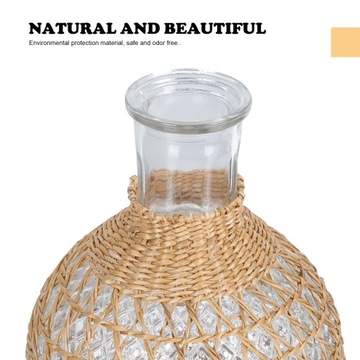 Ваза из прозрачной стеклянной бутылки, винтажный цветочный горшок