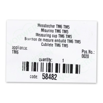 ИЗМЕРИТЕЛЬНЫЙ ИЗМЕРИТЕЛЬ THERMOMIX TM6 ORIGINAL VORWERK