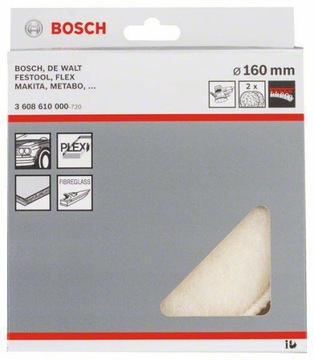 Bosch Полировка меха, овечья шерсть, 150мм, 2 шт.