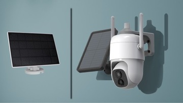 ZEWNĘTRZNA KAMERA WIFI SOLARNA OBROTOWA NA BATERIE Z PANELEM SOLARNYM DVS