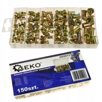 ZESTAW NITONAKRĘTEK STALOWYCH M3-M10 NITONAKRĘTKI