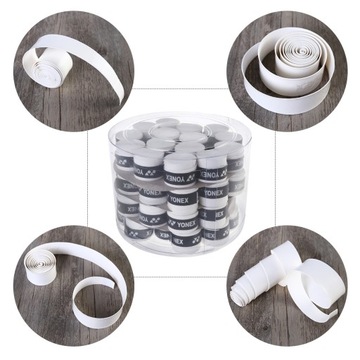 НАБОР ЗАМЕННЫХ ПРОТИВОСКОЛЬЗЯЩИХ НАРУЧОК ДЛЯ БАДМИНТОННЫХ РАКЕТ 60 ШТ.