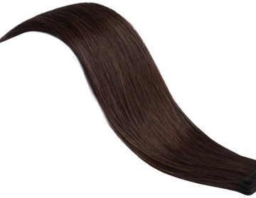 Włosy przedłużane pasma naturalne tape on 60 cm Mounir DARK CHOCOLATE