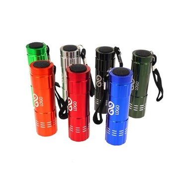 LATARKI REKLAMOWE z grawerem Z LOGO latarki LED + pudełko GRATIS 10szt