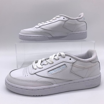 Buty sneakersy sportowe damskie białe REEBOK CLUB C 85 vintage rozm 35,5