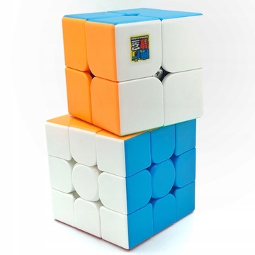 ZESTAW KOSTKI LOGICZNE MOYU 2x2 3x3 + PODSTAWKI