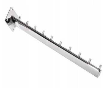 WIESZAK SKOŚNY OWALNY 40cm 10N DO ŚCIANY PŁYTY a1