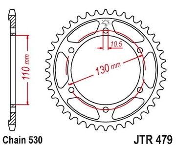 Цепь + звездочки Yamaha FZ6 / Fazer 600 _ X-Ring