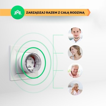 Умная WIFI-розетка NOUS A1 3680 Вт, 2 шт.