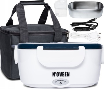 ELEKTRYCZNY LUNCH BOX TERMOS OBIADOWY pojemnik 24V samochodowy biurowy