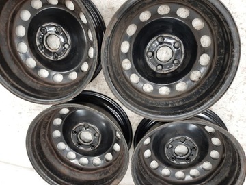 4× DISK OCELOVÝ VOLKSWAGEN OE 5Q0601027AM 6.0" X 16" 5X112 ET 43
