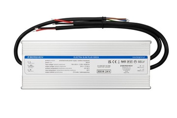 Zasilacz LED Bergmen Electra Slim Plus 300W 24VDC IP67 Gwarancja 5 lat