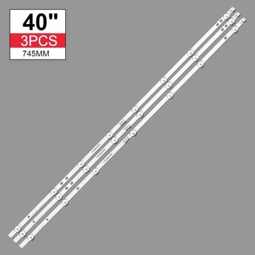 Nowy zestaw 9 sztuk 745mm listwa oświetleniowa LED