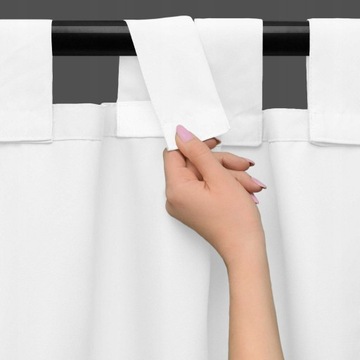 Zasłona ogrodowa wodoodporna 155x200 cm BIAŁA zasłony na taras altanę