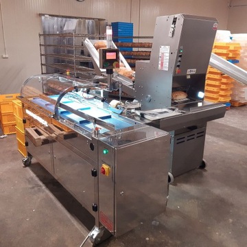 Линия для резки и упаковки хлеба, хлеборезка, упаковочная машина