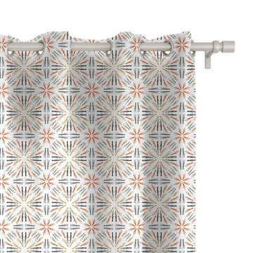 Zasłona WINTER wzór BN71 | Świąteczny ornament