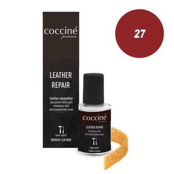 COCCINE FARBA DO RENOWACJI SKÓRY LICOWEJ 10ML KOLOR BORDOWY PRAKTYCZNA
