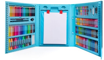 ХУДОЖЕСТВЕННЫЙ НАБОР В ЧЕМОДАНЕ, мелки, фломастеры, пастель