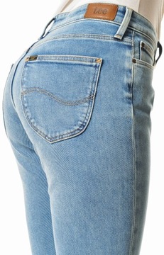 LEE spodnie REGULAR blue jeans ELLY _ W25 L31