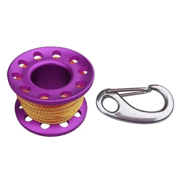 Алюминиевая шпуля для дайвинга с надетой шпулей