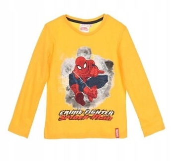 Bluzka chłopięca Spiderman 128 cm długi rękaw DZIEŃ DZIECKA