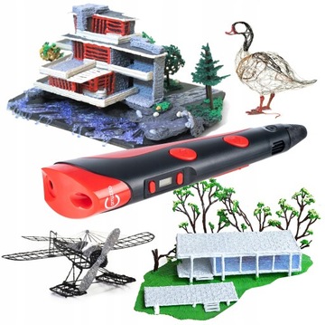 DŁUGOPIS DRUKARKA 3D PEN WKŁAD 20 METRÓW Wzory Filament PLA Pro