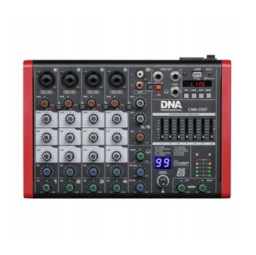 Mikser audio 6 kanałów DNA CM6-DSP USB MP3 Bluetooth Phantom DJ