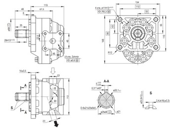 Multycloctor Gear на насосе насоса 16CM3 24L