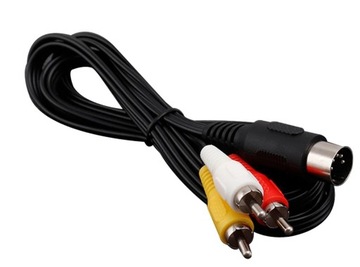 АУДИО/ВИДЕО RCA A/V КАБЕЛЬ ДЛЯ SEGA GENESIS 1 MEGA DRIVE 1 180 СМ
