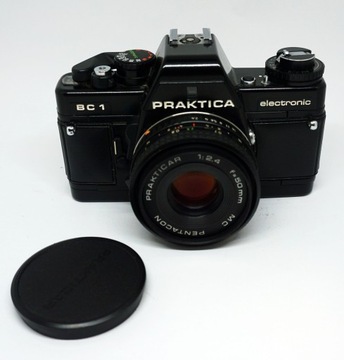 Aparat Praktica BC1 Electronic Prakticar 2,4/50mm w pięknym stanie sprawny