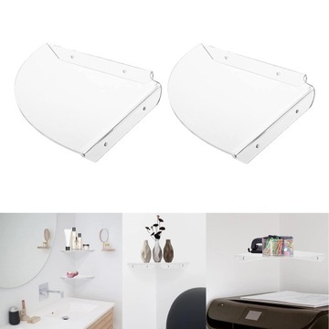 2 шт. Полка для душа из акрила для установки.