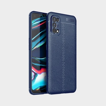 ETUI IPAKY SKÓRA PANECRNE+SZKŁO 9D DO REALME 7 PRO