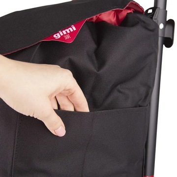 Wózek na zakupy pojemna torba na kółkach Gimi Twin czarny