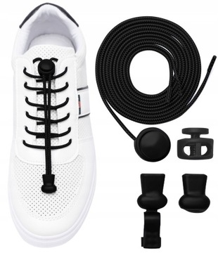 ЛАЗЫ БЕЗ ЗАВЯЗОК ЭЛАСТИЧНЫЕ 100СМ ДЛЯ ДЕТСКИХ БЕГОВ 2ШТ.