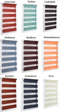 ROLETA ROLETY DZIEŃ NOC 66x150 CM Z NAPINACZEM NA WYMIAR RÓŻNE KOLORY