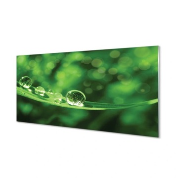 Panel kuchenny + klej Krople woda makro 100x50 cm
