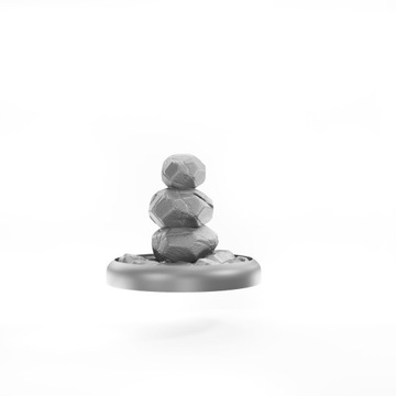 Статуэтка РПГ — Серия аксессуаров — Rock Tower — Серый, 25 мм