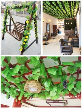 15 x ГИРЛАНД плюща ИСКУССТВЕННЫЕ ЦВЕТЫ ГИРЛЯНЬ плюща ИСКУССТВЕННЫЕ ЦВЕТЫ