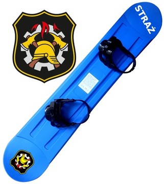 DESKA SNOWBOARDOWA SNOWBOARD ŚLIZG 120CM +WIĄZANIA