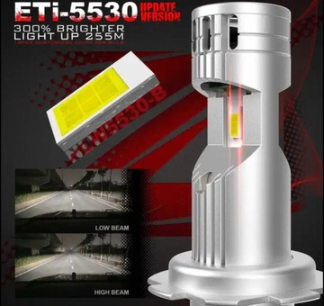 СВЕТОДИОДНЫЕ ЛАМПЫ Z1 H7 52 Вт ETI 5530 Plug&Play CSP 1–1 IP68 CANBUS Сверхпрочный