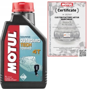 OLEJ MOTUL OUTBOARD TECH 4T 10W-40 1L