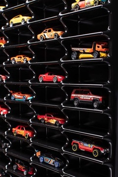 Полка для подвески машинки Hot Wheels, закрытая, черная