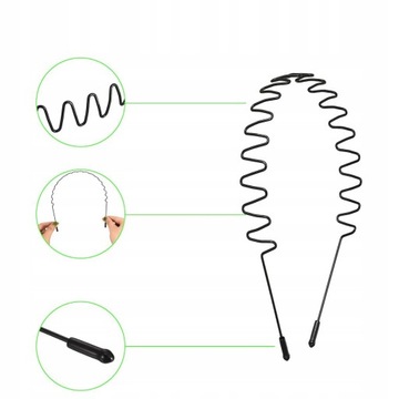 МУЖСКАЯ ЖЕНСКАЯ НЕСКОЛЬЗЯЩАЯ МЕТАЛЛИЧЕСКАЯ ПОВЯЗКА ДЛЯ ВОЛОС МУЖСКАЯ ЖЕНСКАЯ 10X