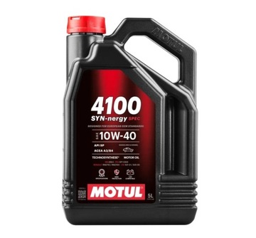 OLEJ SILNIKOWY MOTUL 4100 SYN-NERGY 10W40 5L