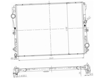 CHLADIČ MERCEDES SL R231 6.0 GLC X253 2.0-3.0