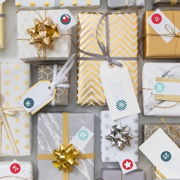 Наклейки-календари АДВЕНТ своими руками, 35 штук, рождественские наклейки