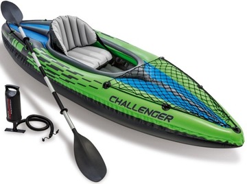 KAJAK INTEX 274 cm CHALLENGER K1 WIOSŁO POMPKA 1OS