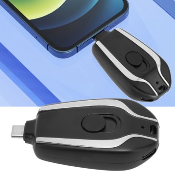 ЗАРЯДНОЕ УСТРОЙСТВО POWERBANK ТИПА C, ЧЕРНОЕ, 1500 мАч