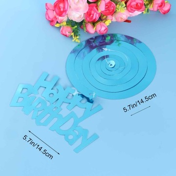 6 szt. DIZZY DANGLERS PARTY SWIRL HANING SPIRALNY