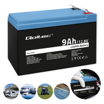 Akumulátor LiFePO4 lithium-železo-fosfátový 12.8V 9Ah 115.2Wh Bms
